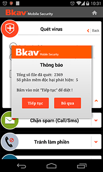 Tải Bkav mobile security miễn phí